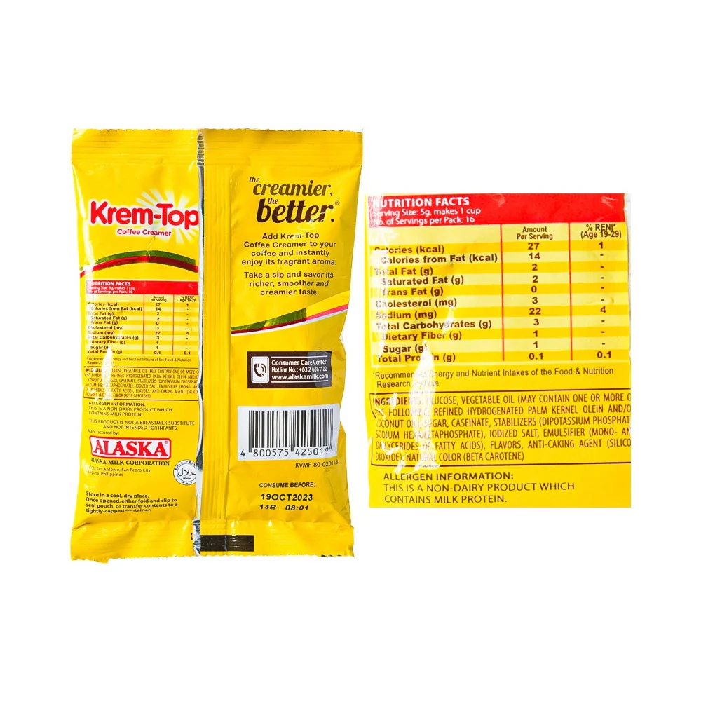 Krem Top Non Dairy Coffee Creamer 80g - Image 2