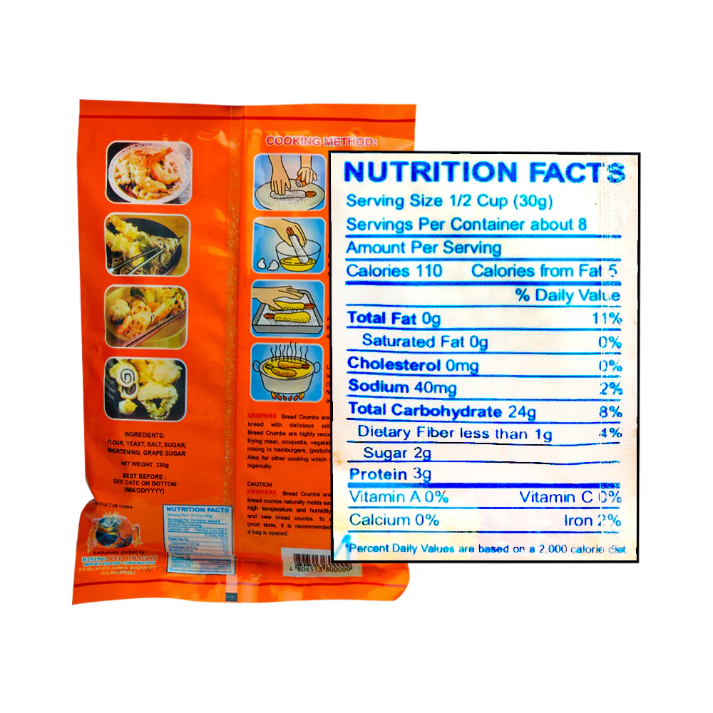 Krispers Bread Crumbs 230g - Image 2