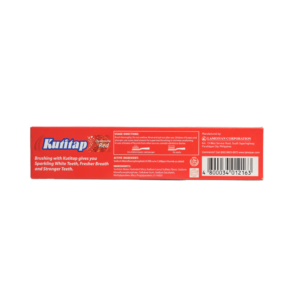Kutitap Toothpaste Dynamite Red 150ml - Image 2