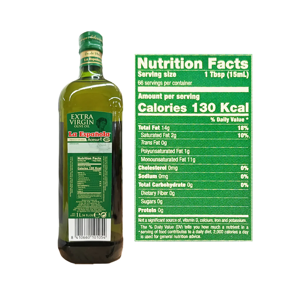 La Española 100% Pure Extra Virgin Olive Oil 1L - Image 2