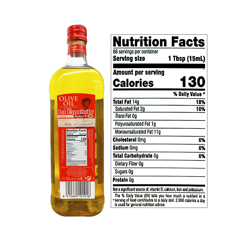 La Española 100% Pure Olive Oil 1L - Image 2