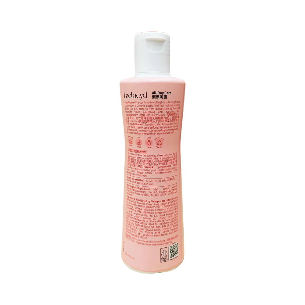 Lactacyd Feminine Wash All Day Care Cleansing 250ml - Image 2