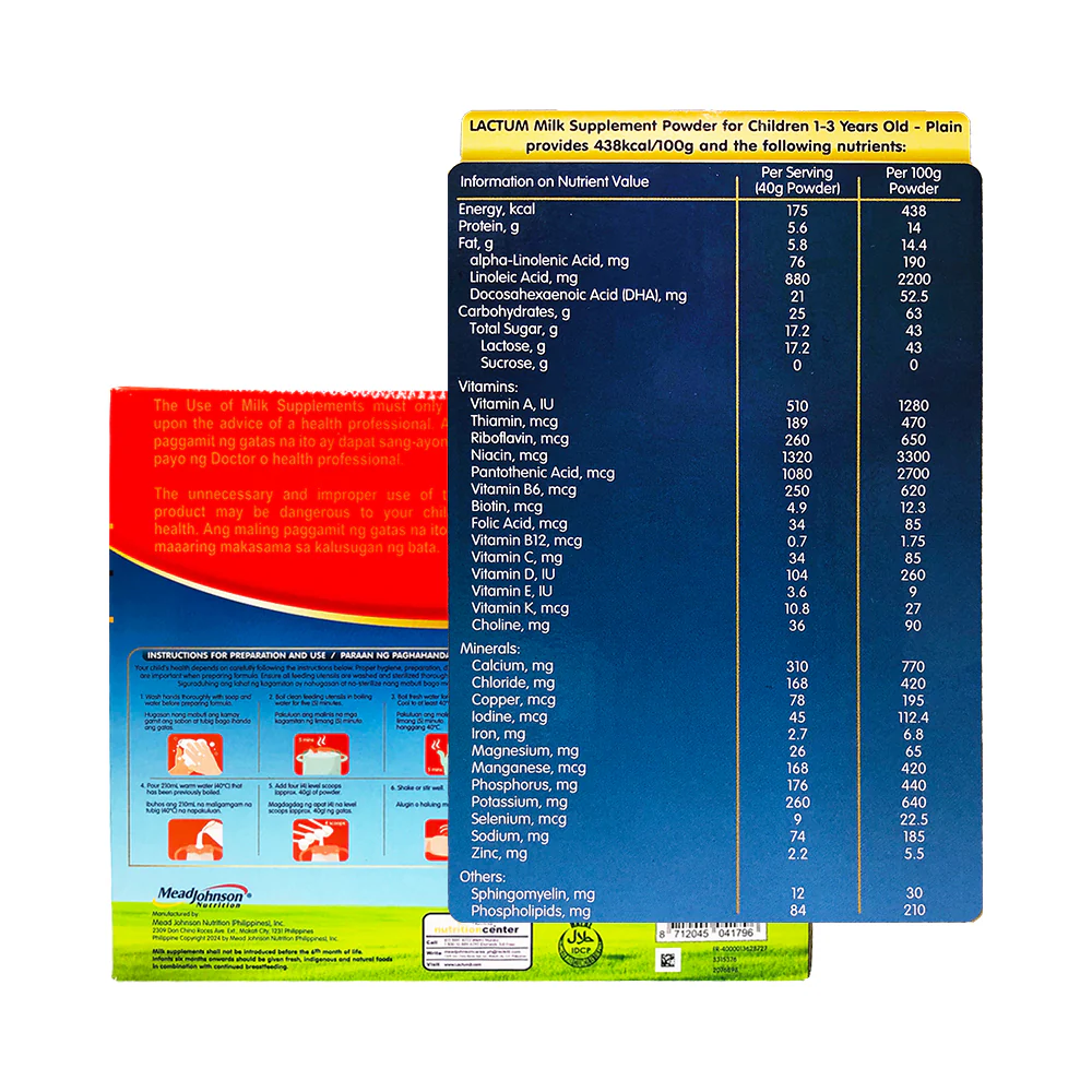 Lactum 1-3yrs Old Milk Supplement Powder Plain 2.3kg - Image 2