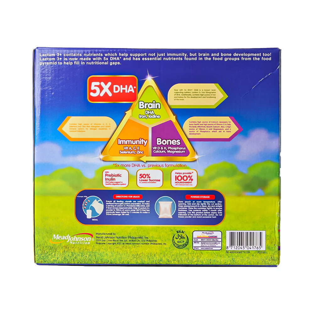 Lactum 3+ Powdered Milk Drink Plain 2.3kg - Image 2