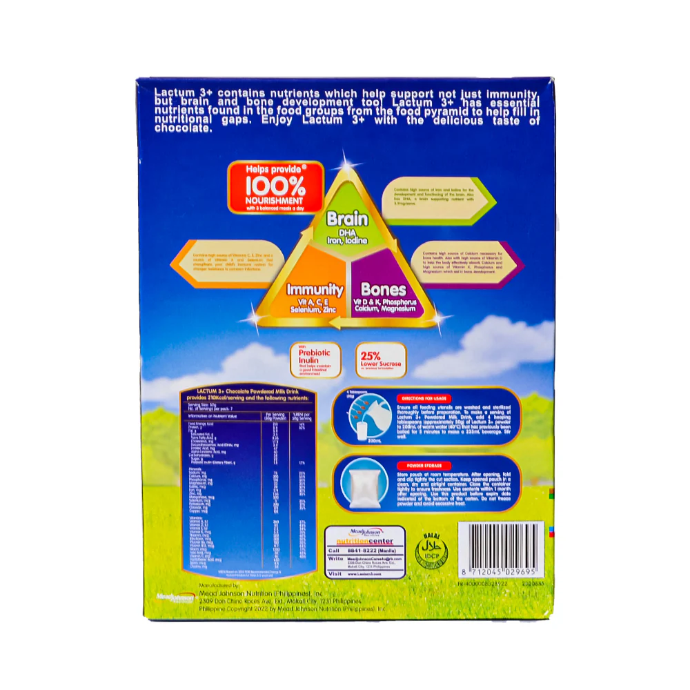 Lactum 3+ Powdered Chocolate Milk Drink 350g - Image 2