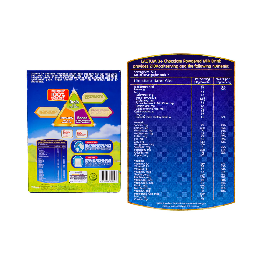 Lactum 3+ Powdered Chocolate Milk Drink 350g - Image 3
