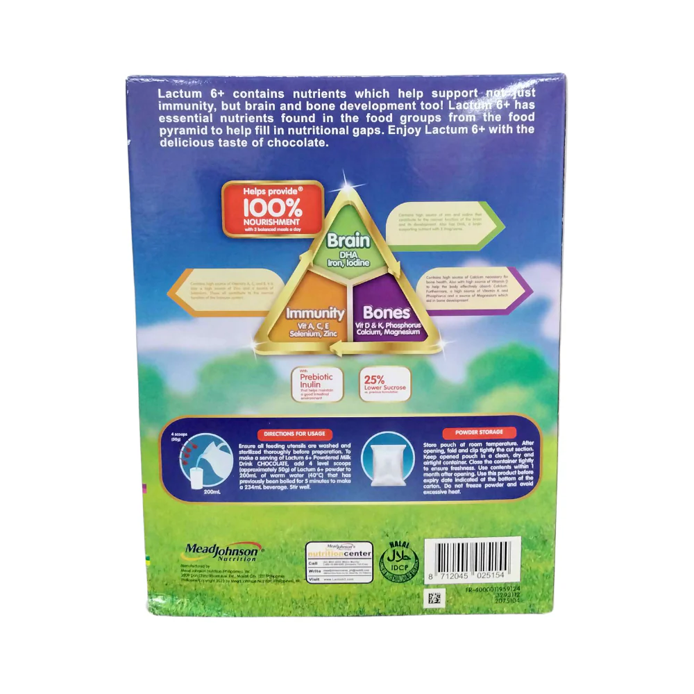 Lactum 6+ Powdered Chocolate Milk Drink 1.15kg - Image 2