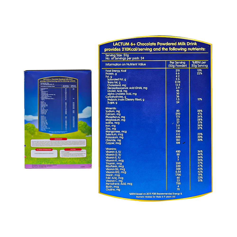 Lactum 6+ Powdered Chocolate Milk Drink 1.15kg - Image 3