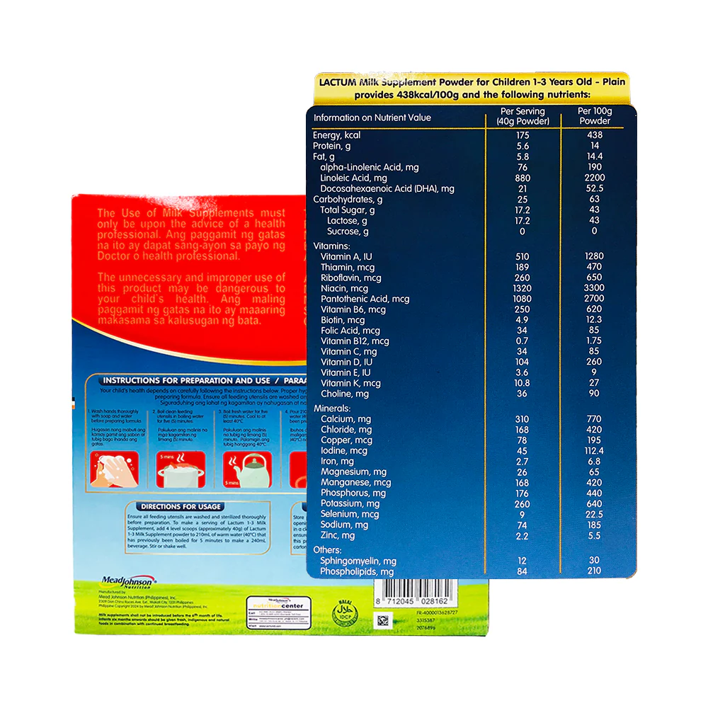 Lactum 1-3yrs Old Milk Supplement Powder 2kg - Image 2