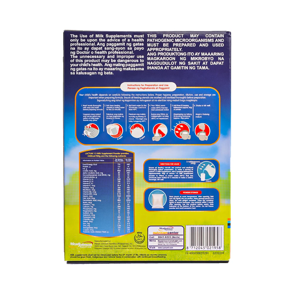 Lactum 1-3yrs Old Milk Supplement Powder Plain 150g - Image 2