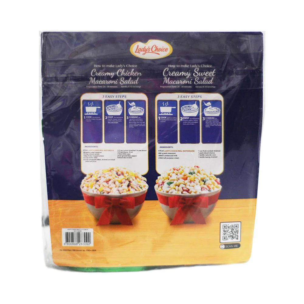 Lady's Choice Mayonnaise Doy Pack 220ml + Pineapple Tidbits 115g - Image 2