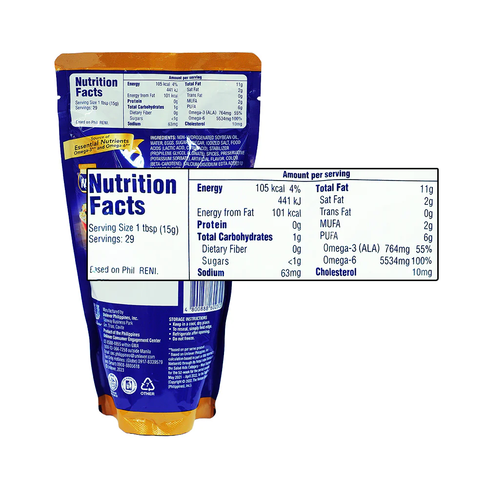 Lady's Choice Real Mayonnaise Regular SUP 470ml - Image 2