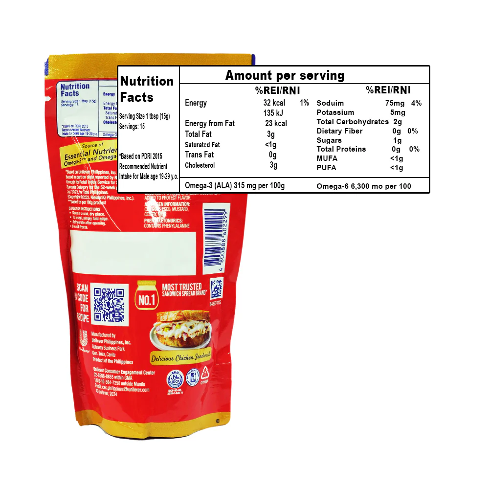 Lady's Choice Regular Sandwich Spread SUP 220ml - Image 2