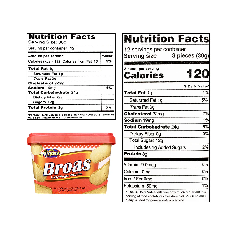 Laura's Broas Lady Finger Biscuits Tubs 350g - Image 2