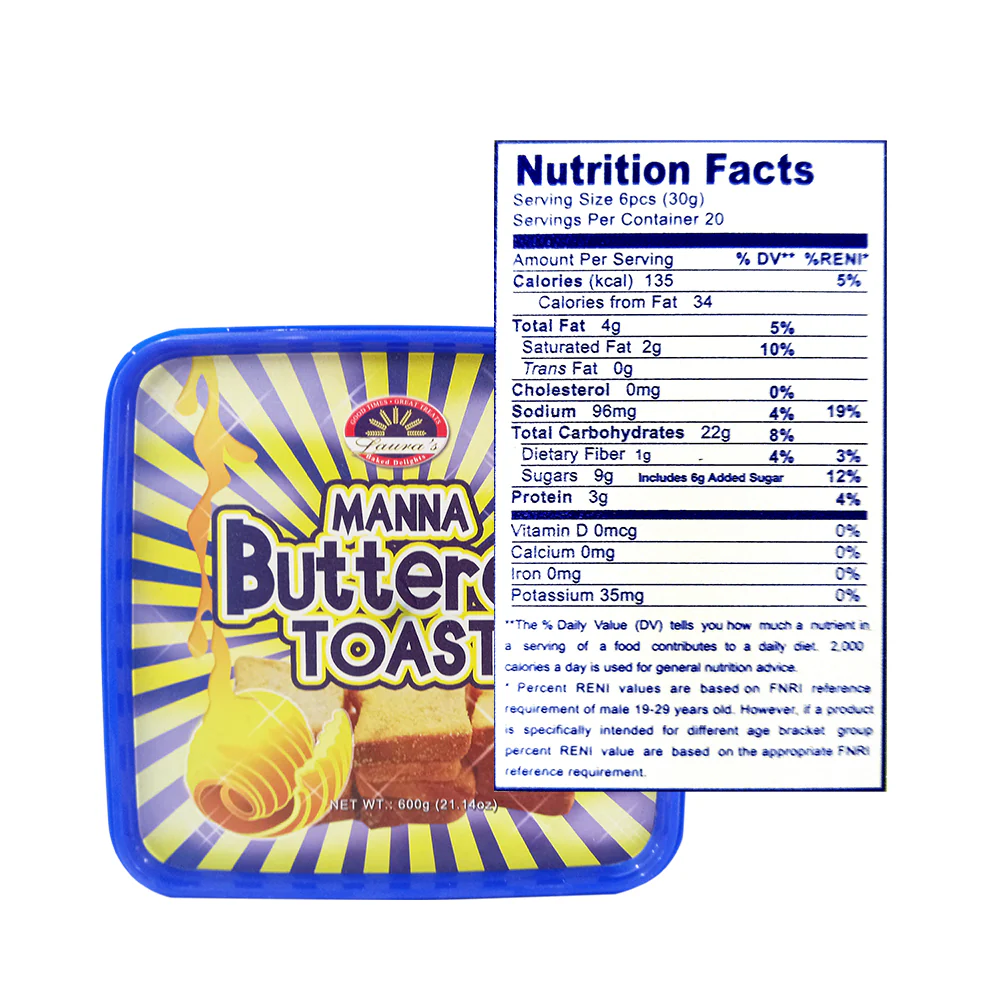 Laura's Manna Buttered Toasts 600g - Image 2