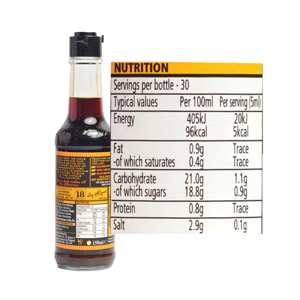 Lea & Perrins Worcestershire Sauce 150ml - Image 2