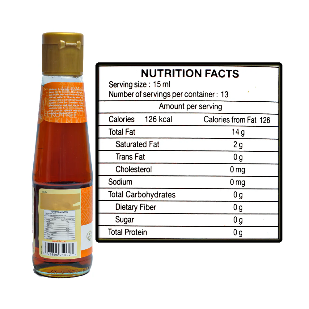 Lee Kum Kee Sesame Oil 207ml (7oz) - Image 2