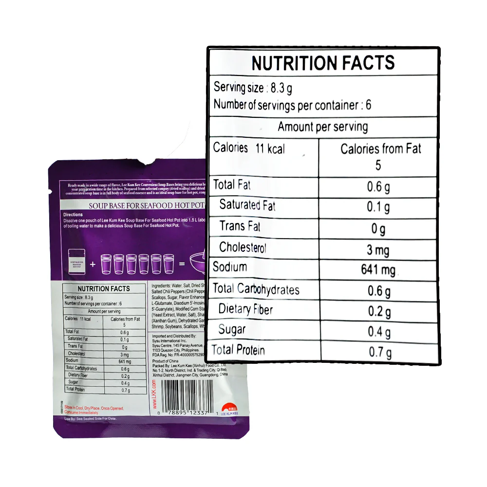 Lee Kum Kee Soup Base Seafood Hot Pot 50g - Image 2