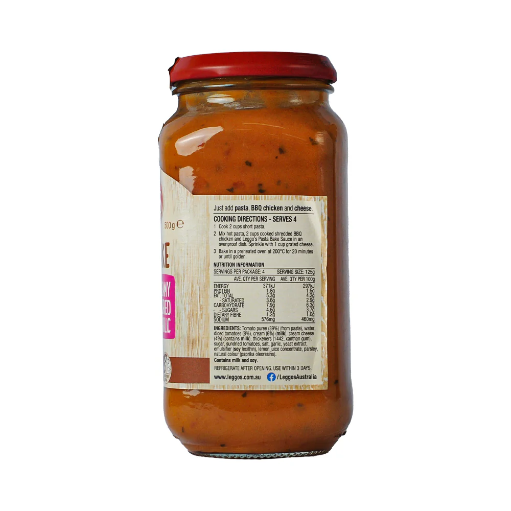 Leggo's Pasta Bake With Creamy Sundried Tomato And Garlic 500g - Image 2