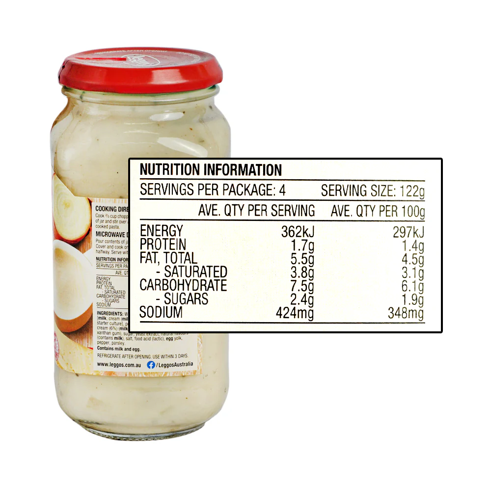 Leggo's Pasta Sauce Carbonara 490g - Image 2