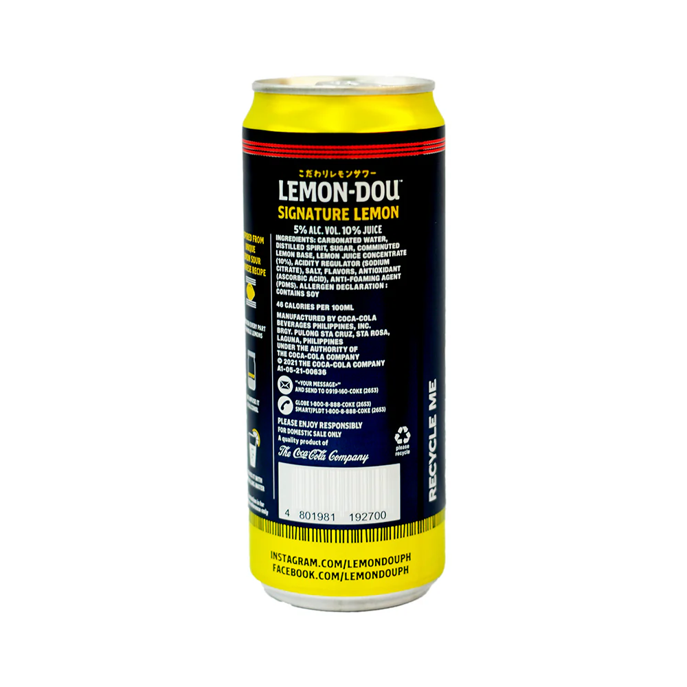 Lemon Dou Beer 330ml - Image 6