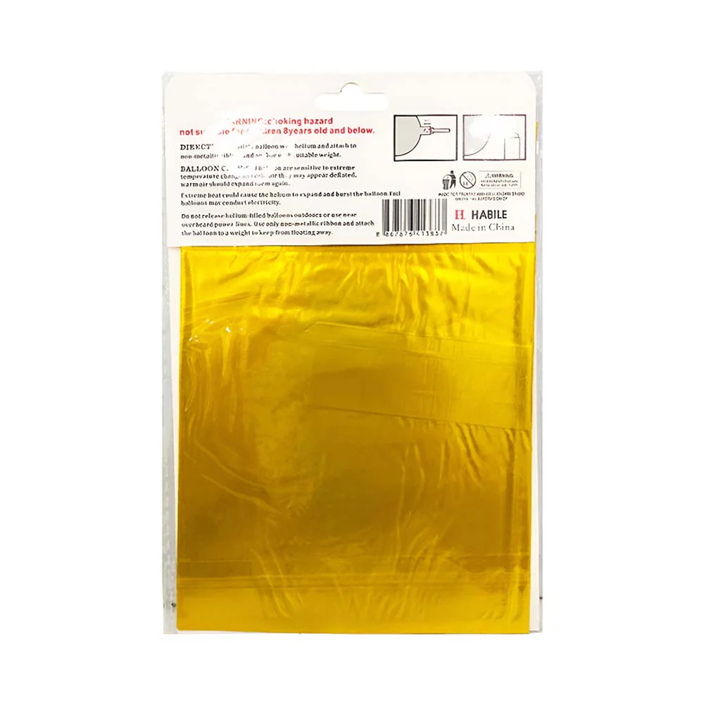 Letter Foil Balloon Gold 17in - Image 10