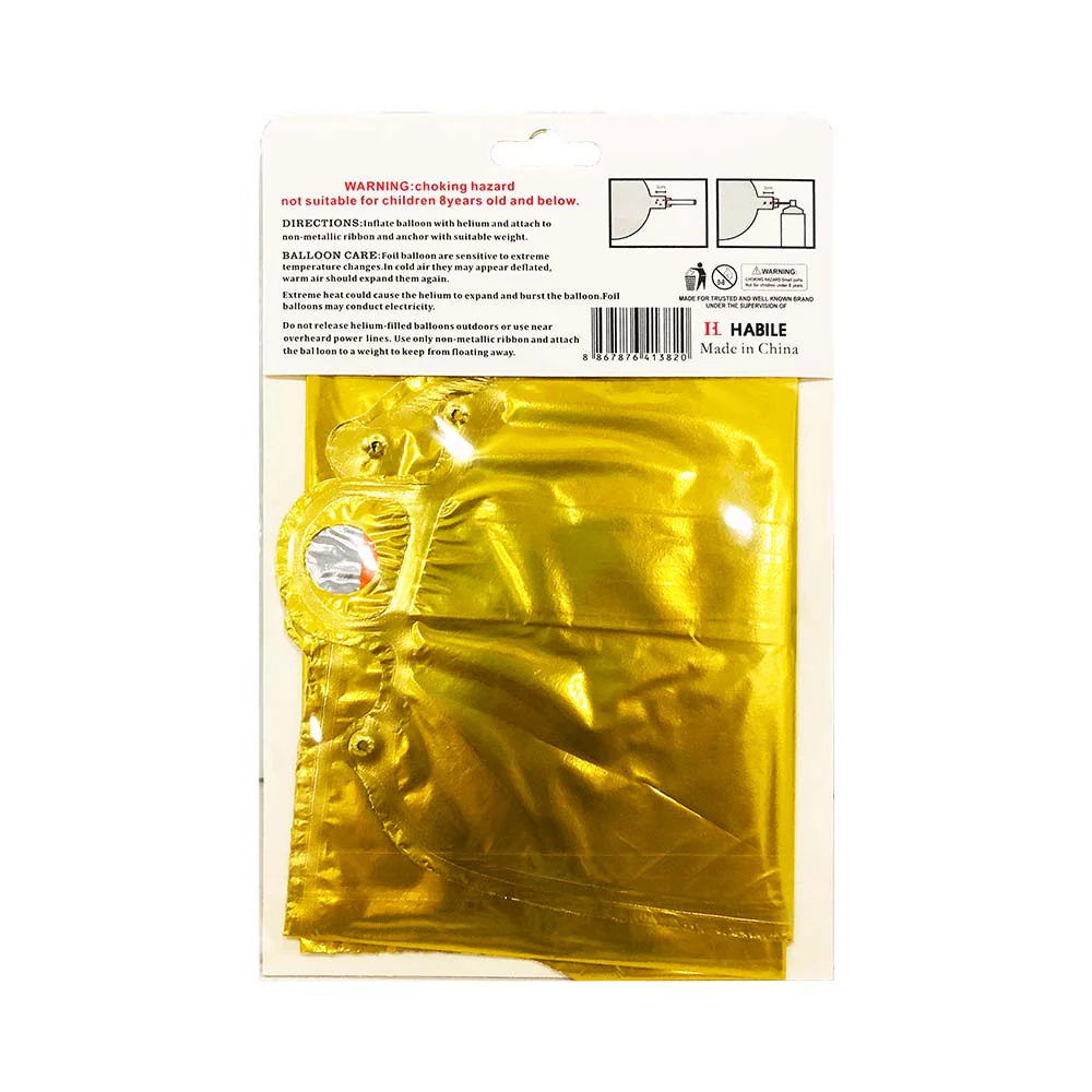 Letter Foil Balloon Gold 17in - Image 2
