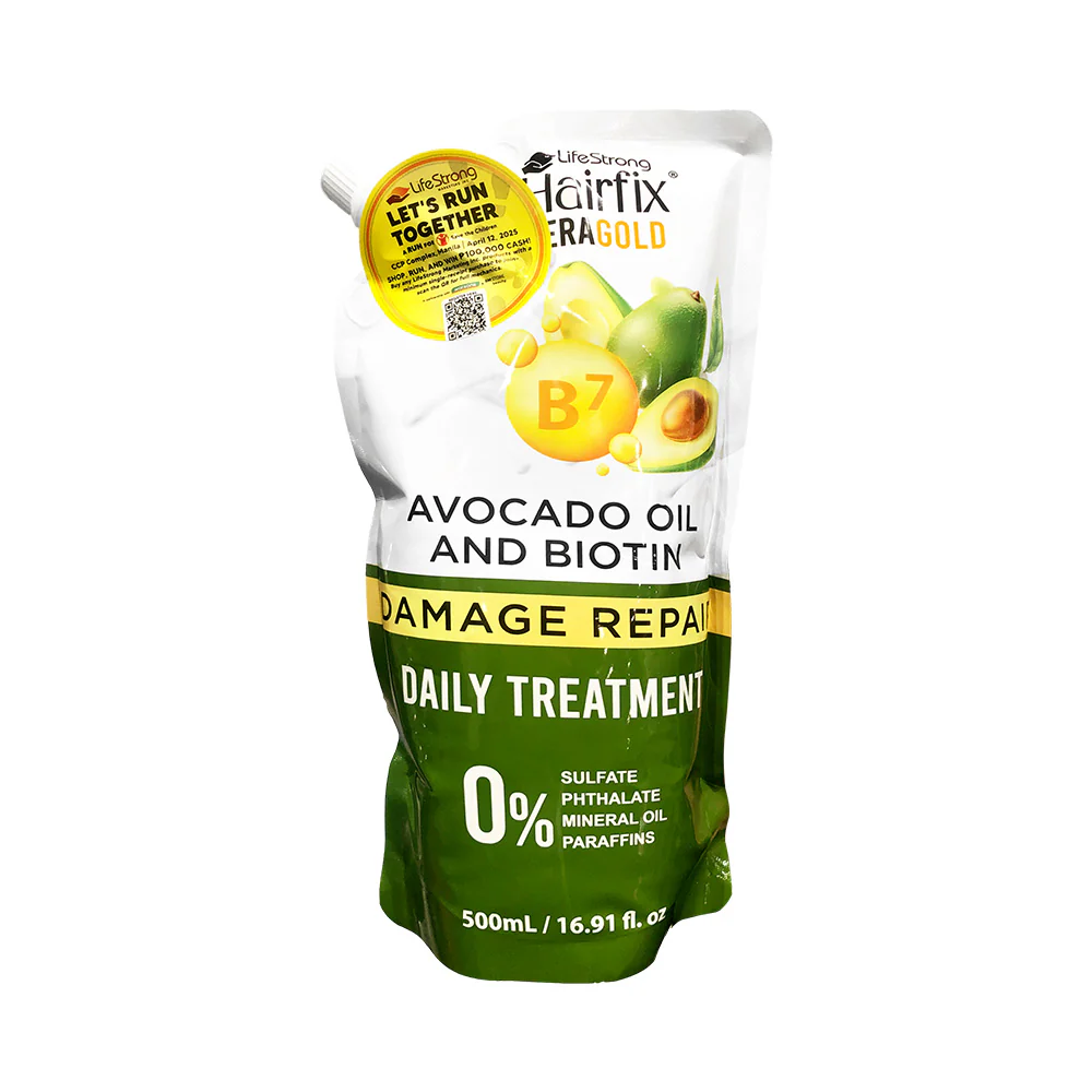 Life Strong HairFix Kera Gold Avocado Oil And Biotin Damage Repair 500ml - Image 2