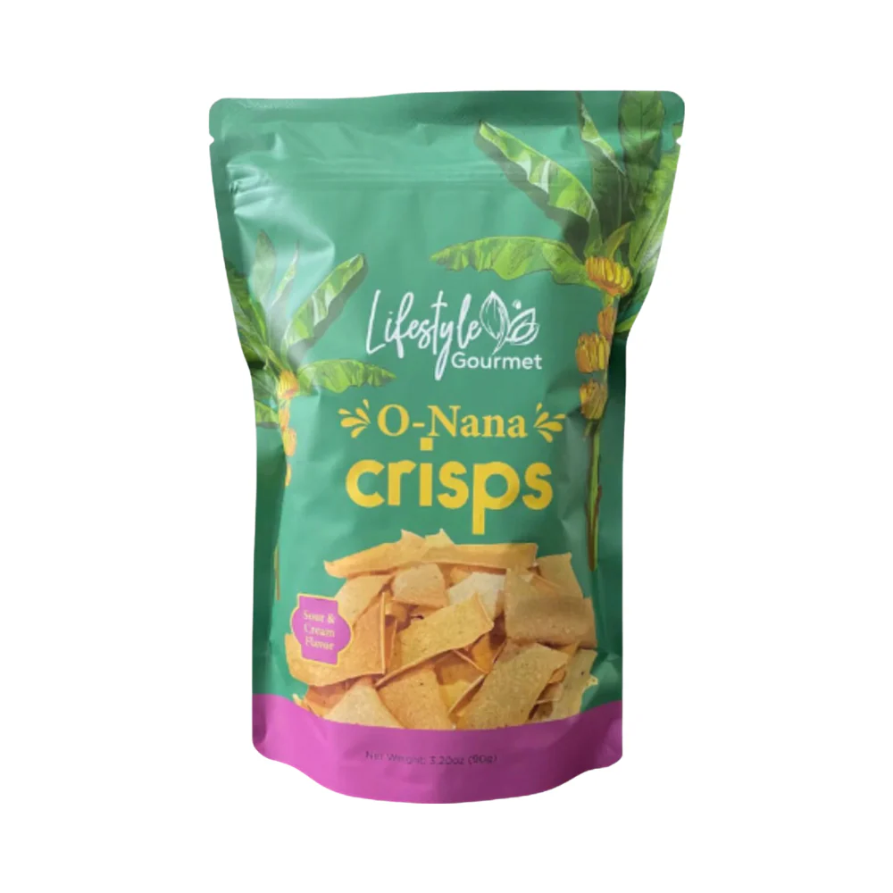 Lifestyle Gourmet O-Nana Crisps Sour And Cream Flavor 90g - Image 2