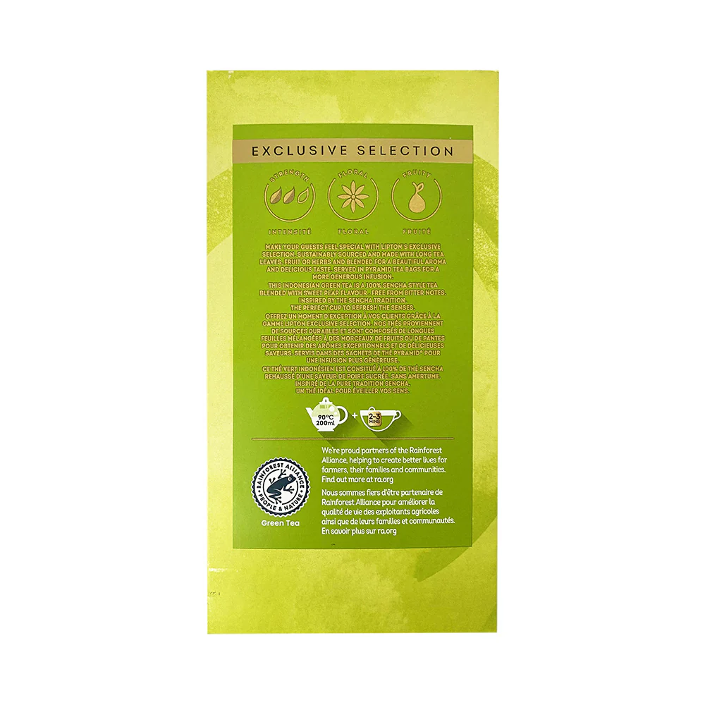 Lipton Exclusive Selection Green Tea Sencha 1.8g x 25's - Image 2