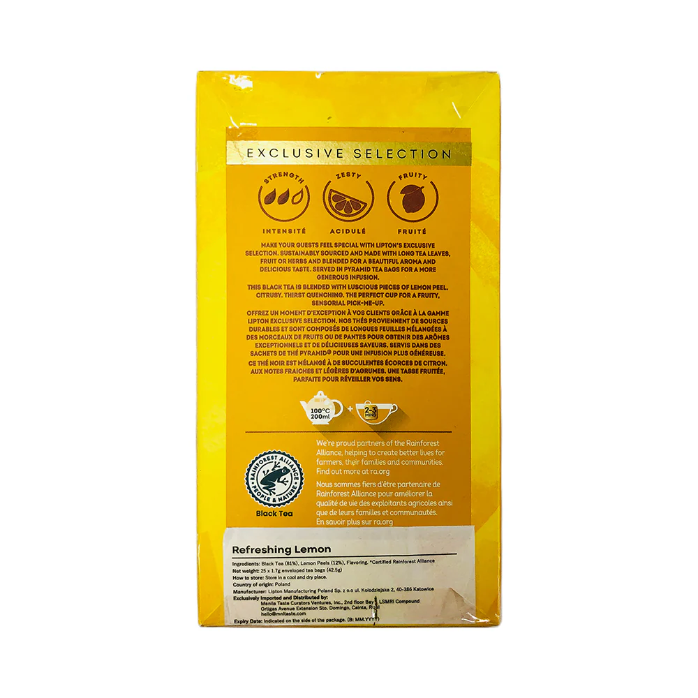 Lipton Exclusive Selection Refreshing Lemon 25's - Image 2