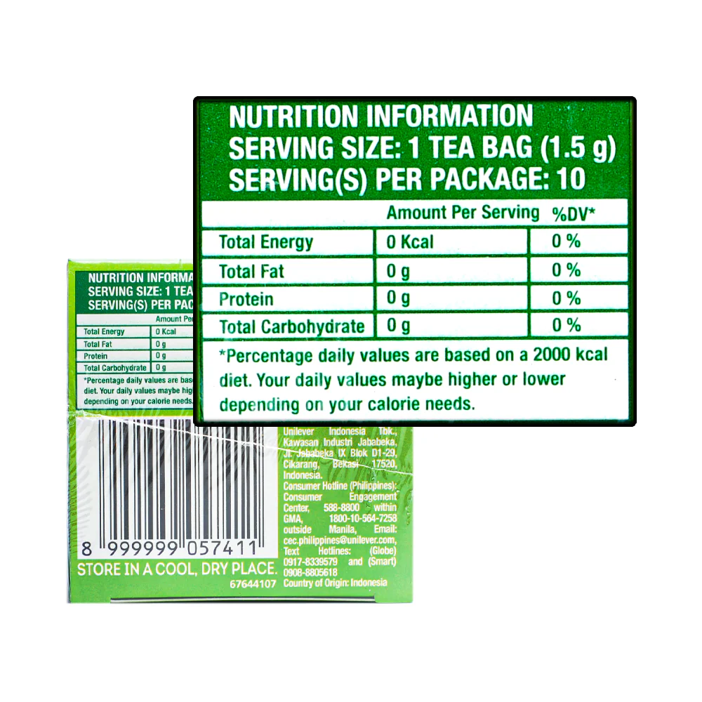 Lipton Green Tea Fresh 1.5g x 10's - Image 2