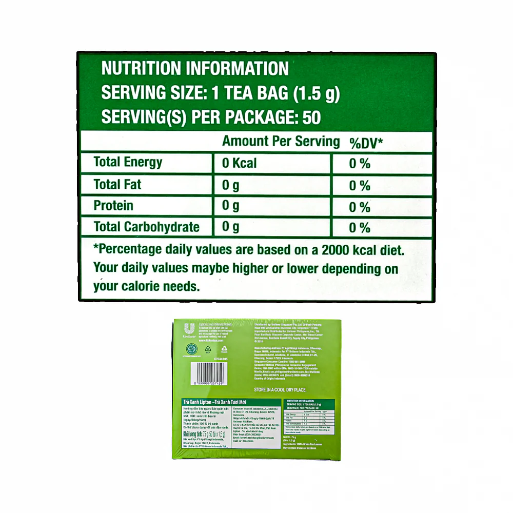 Lipton Green Tea Fresh 1.5g x 50's - Image 3