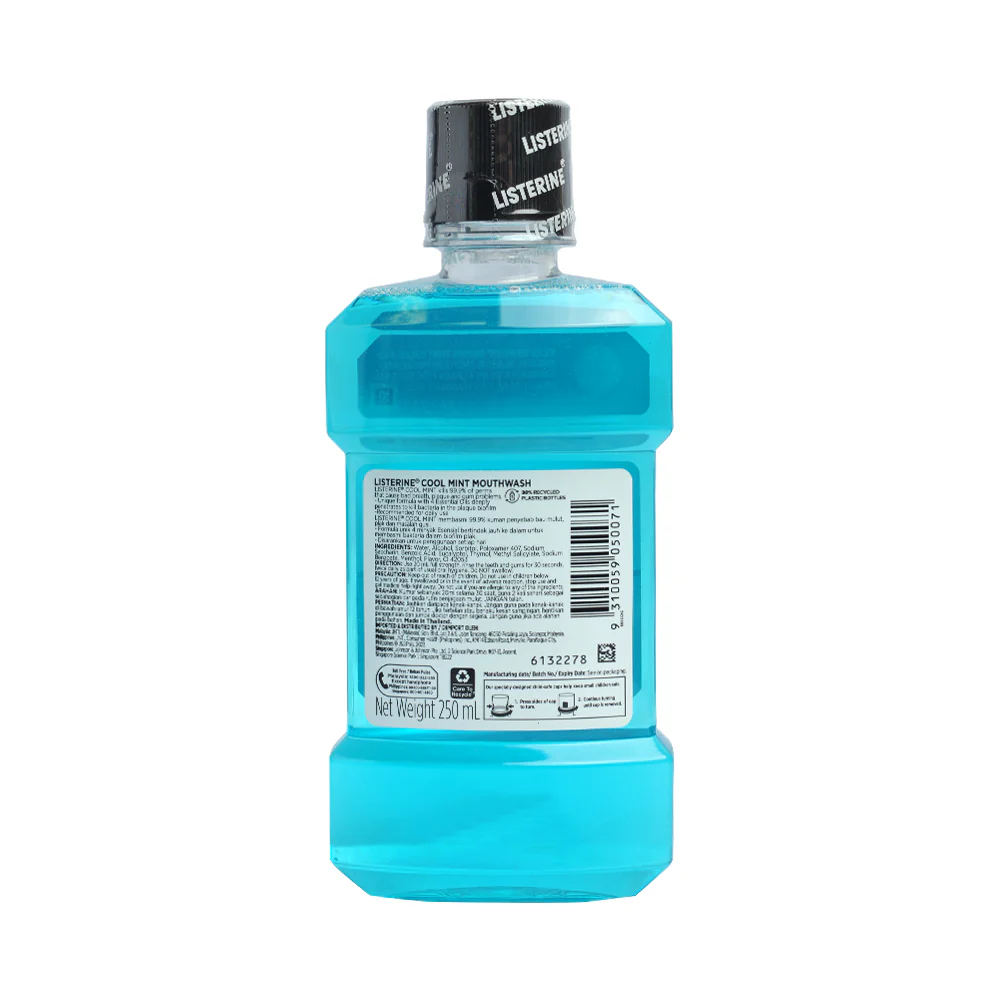 Listerine Mouthwash Cool Mint 250ml - Image 2