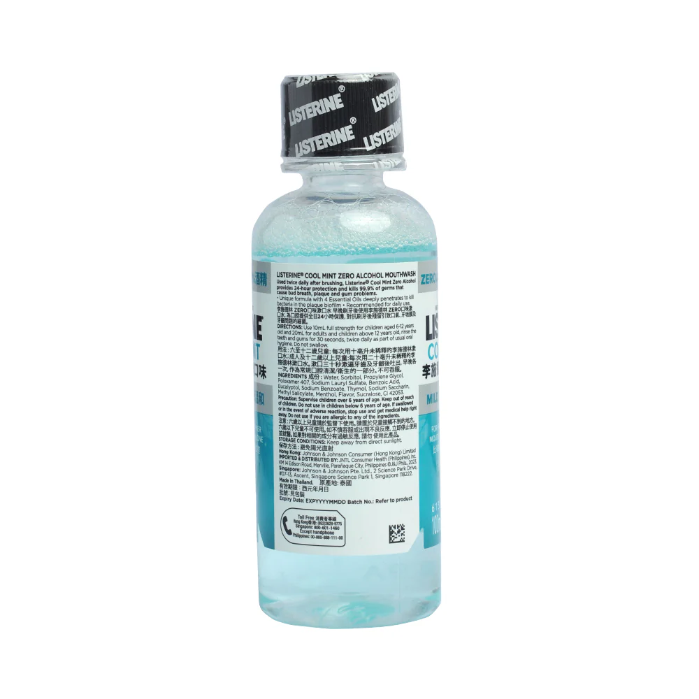 Listerine Mouthwash Cool Mint Zero 100ml - Image 2