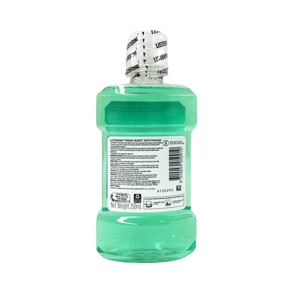 Listerine Mouthwash Fresh Burst 250ml - Image 2