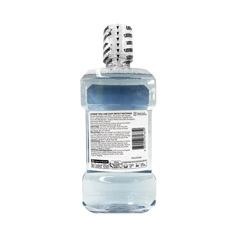 Listerine Mouthwash Total Care Cavity Protect 500ml - Image 2