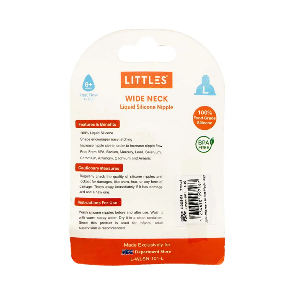 Littles Wideneck Silicone Nipple - Image 4