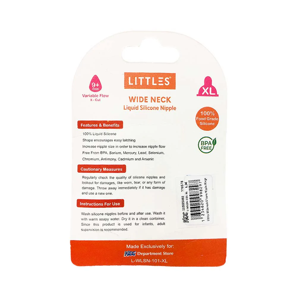 Littles Wideneck Silicone Nipple - Image 5