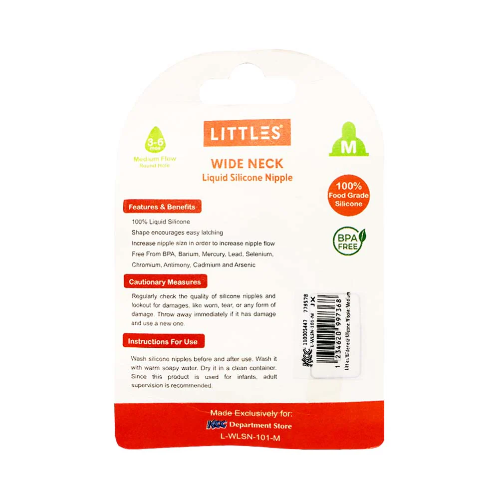 Littles Wideneck Silicone Nipple - Image 6