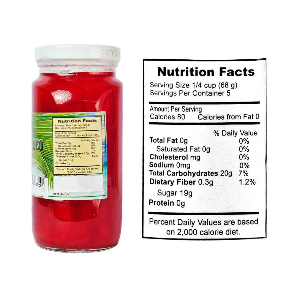 LJRS Nata De Coco Red 340g (12oz) - Image 2