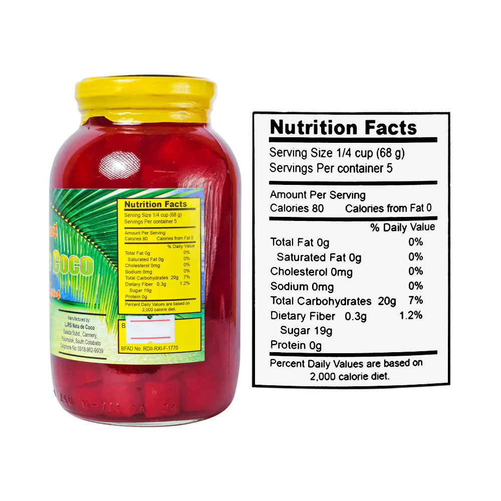 LJRS Nata De Coco Red 680g (24oz) - Image 2