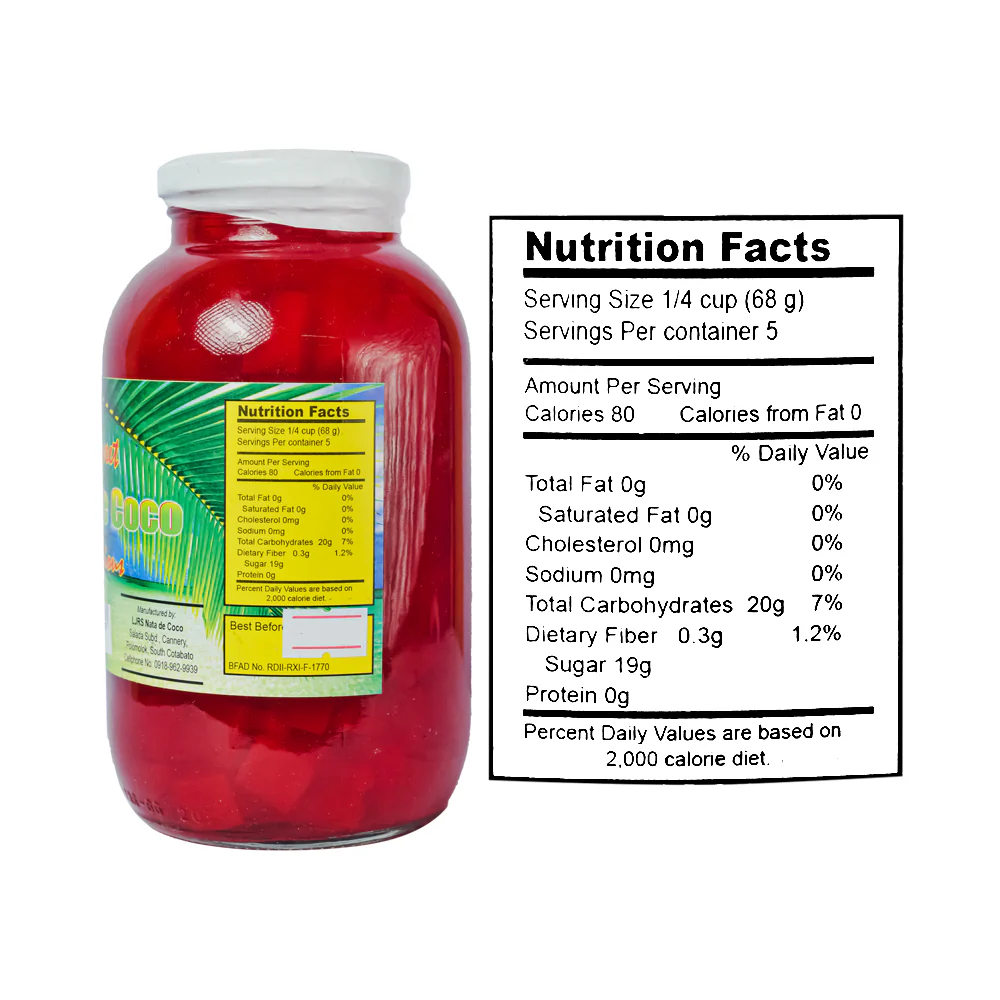 LJRS Nata De Coco Red 900g (32oz) - Image 2