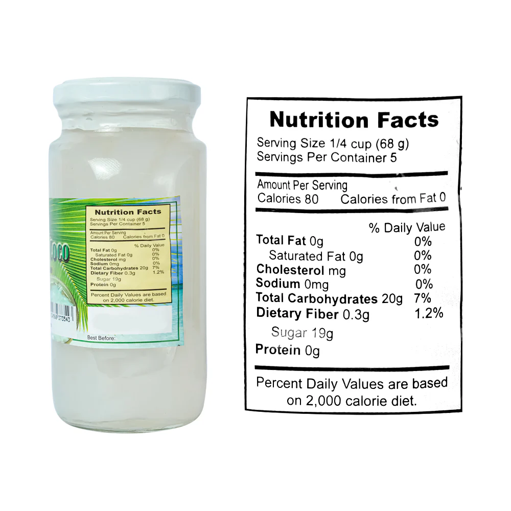 LJRS Nata De Coco White 340g (12oz) - Image 2