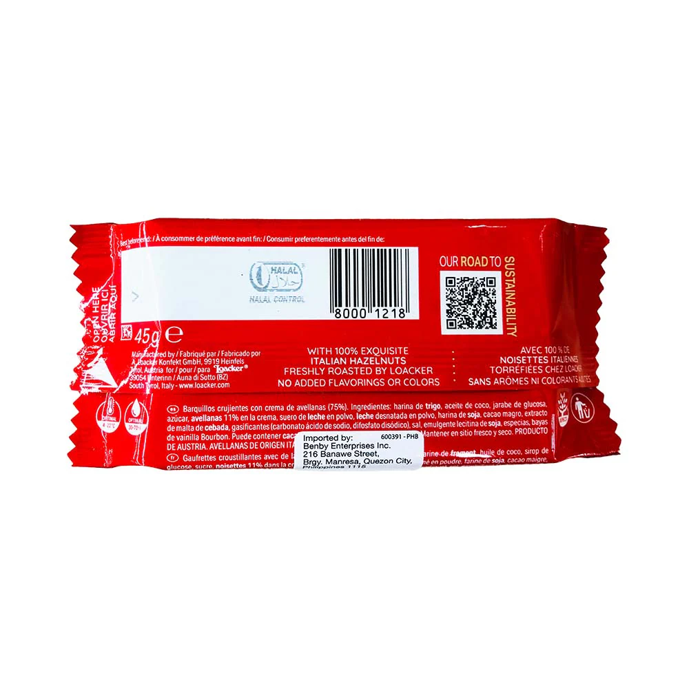 Loacker Napolitaner Wafer 45g - Image 2