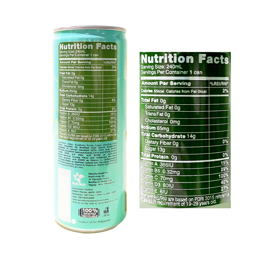 Locally Blended Juice Drink Guyabano 240ml - Image 2