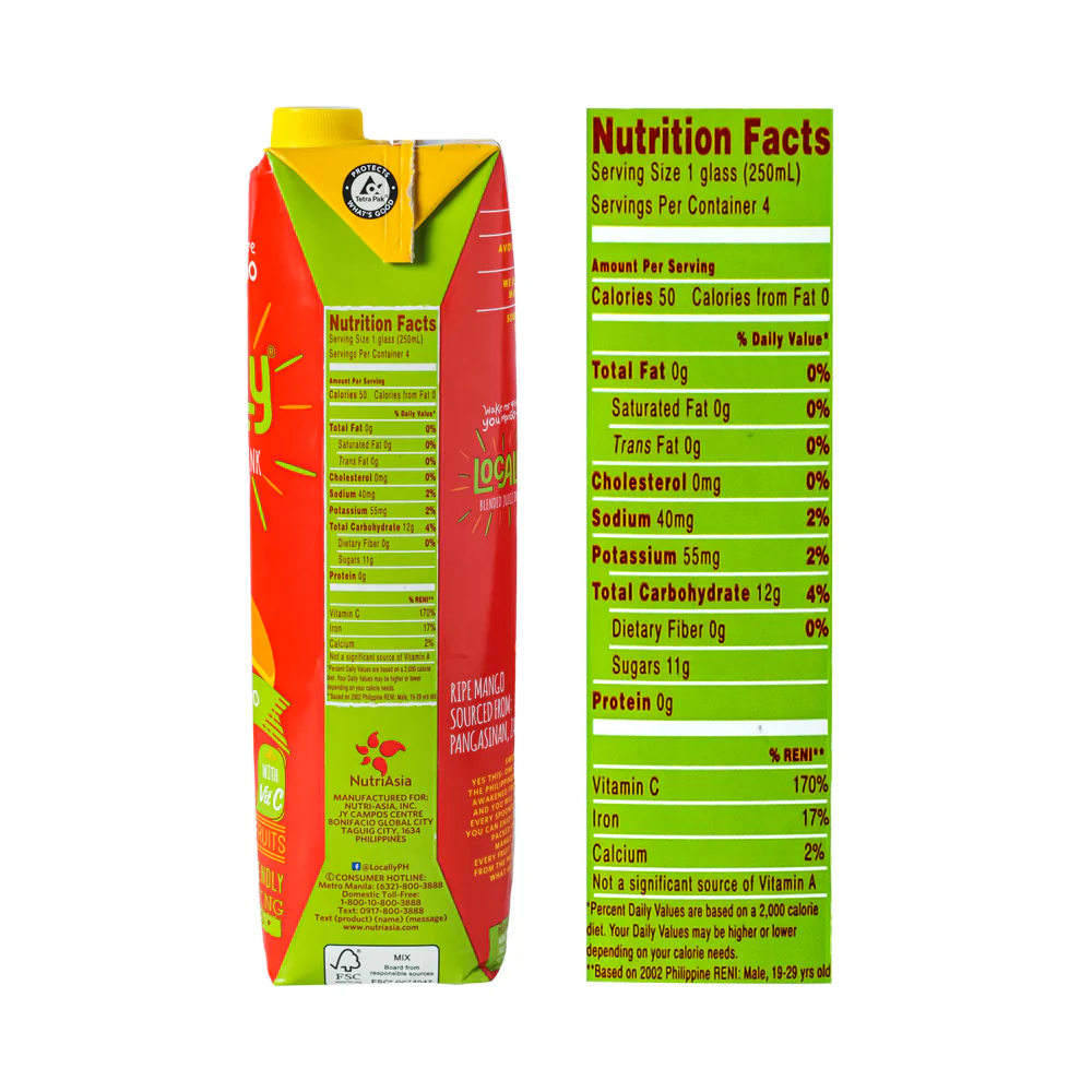 Locally Blended Juice Drink Ripe Mango 1L - Image 3