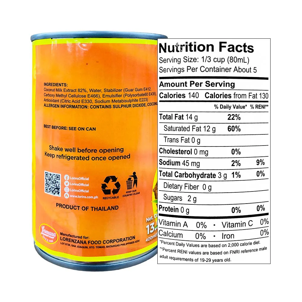 Lorins Coconut Milk - Image 2