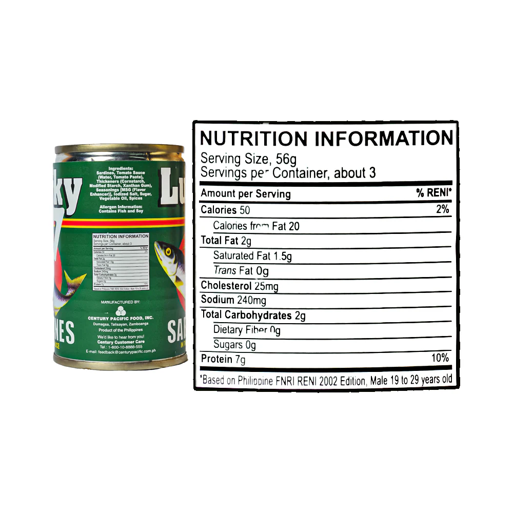 Lucky 7 Sardines In Tomato Sauce 155g - Image 3