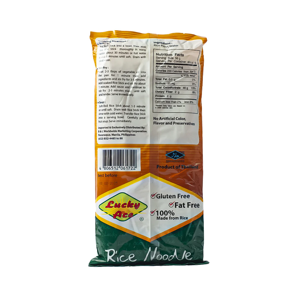 Lucky Ace Rice Stick Noodle Large 375g - Image 2